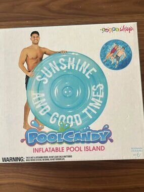 Brand new in sealed box: big inflatable island water toy
